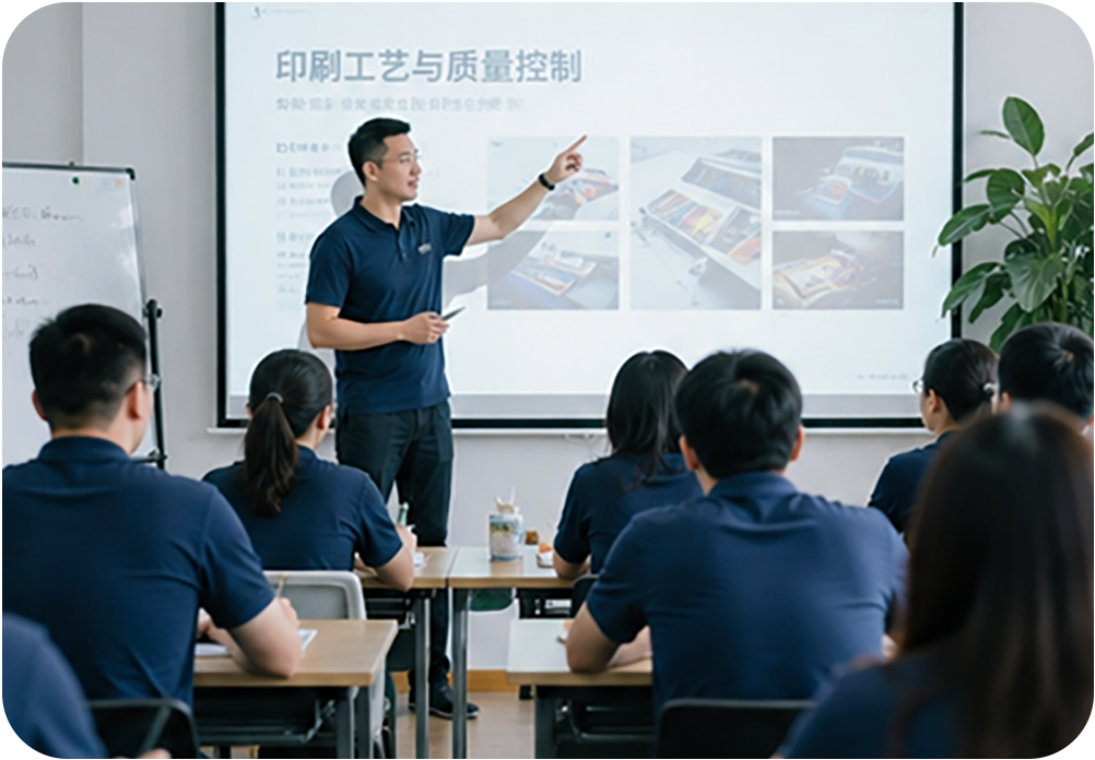 文华文具印刷工艺与质量控制培训实景